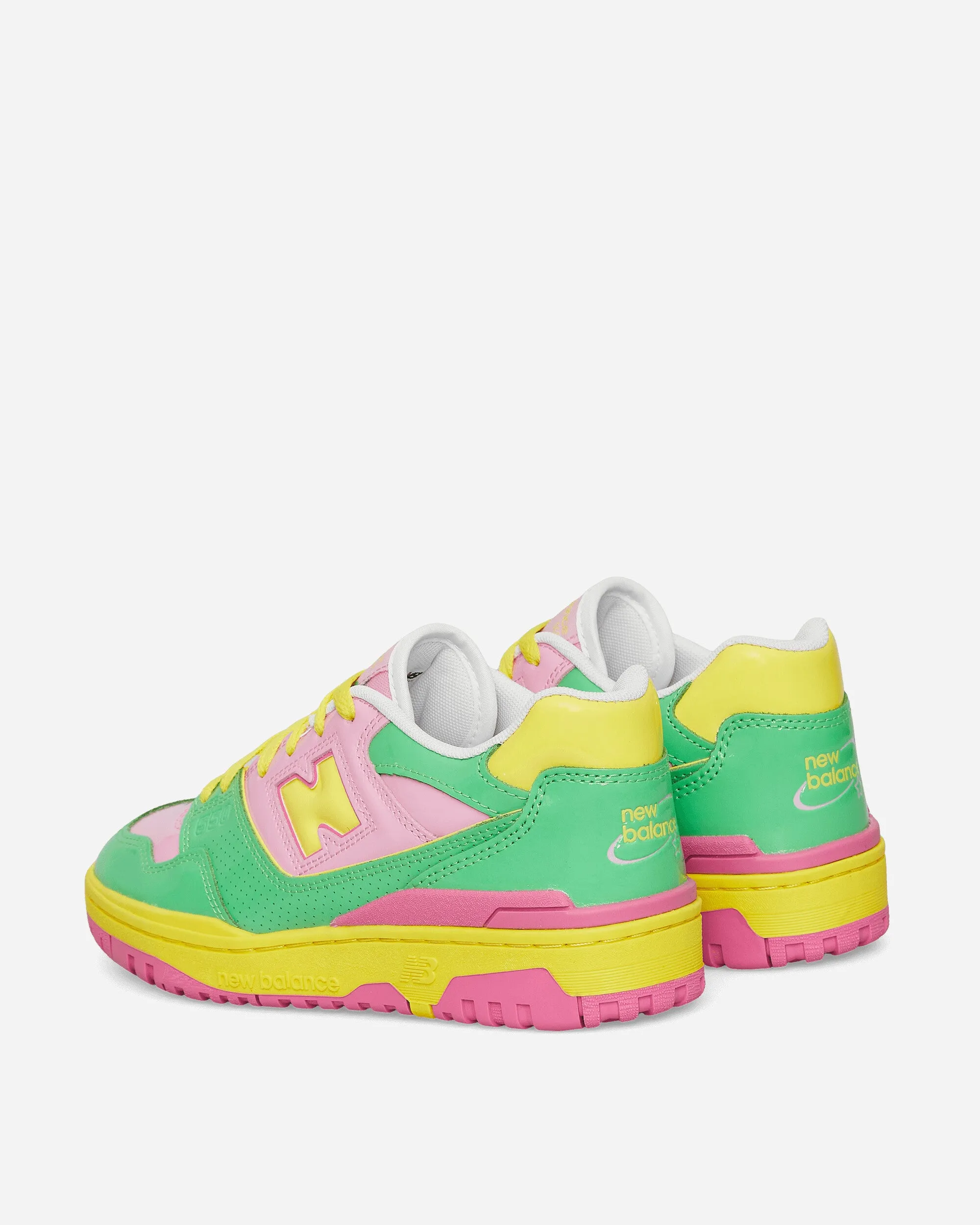550 Sneakers Rose / Vert / Citron vert