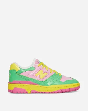 550 Sneakers Rose / Vert / Citron vert