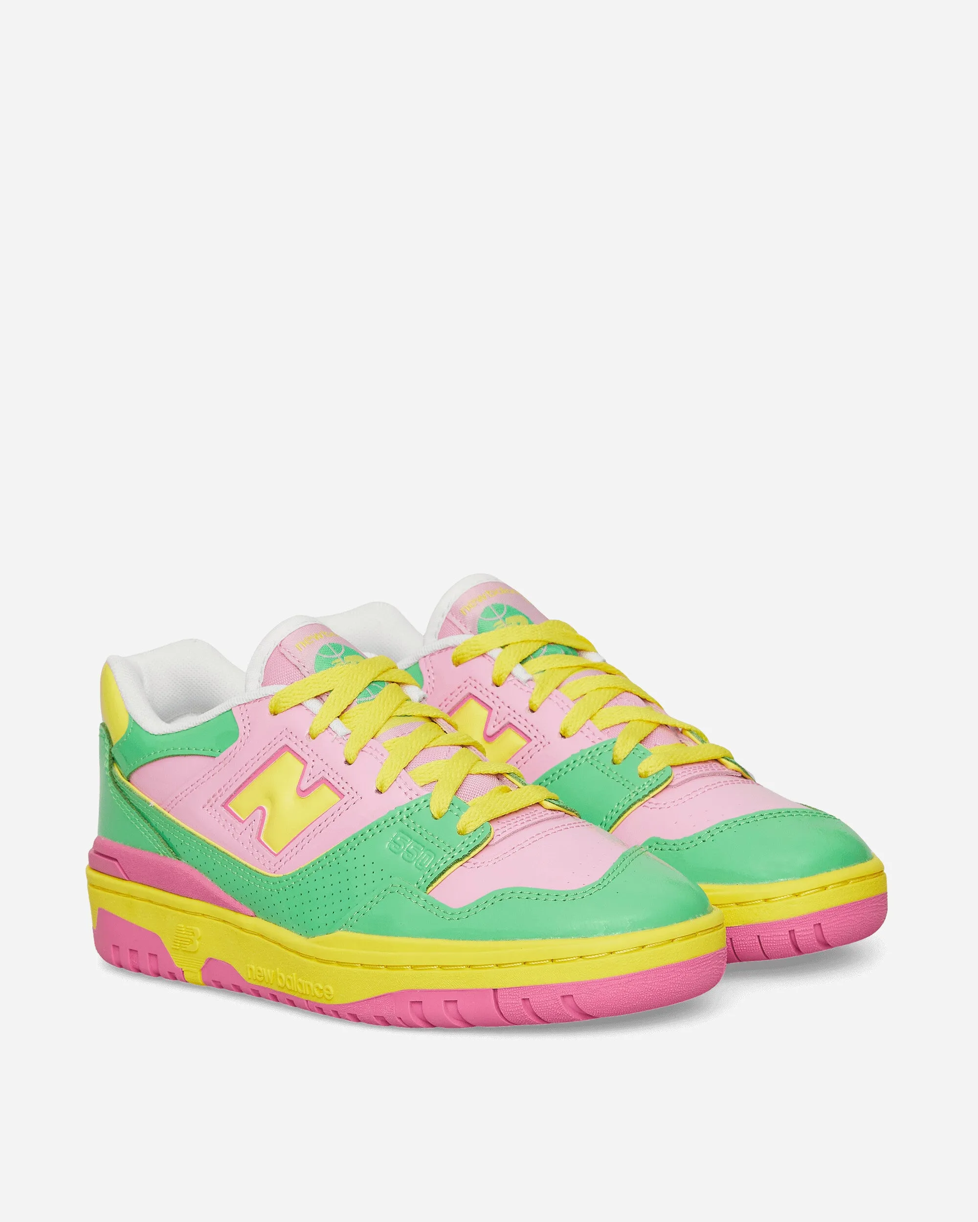 550 Sneakers Rose / Vert / Citron vert