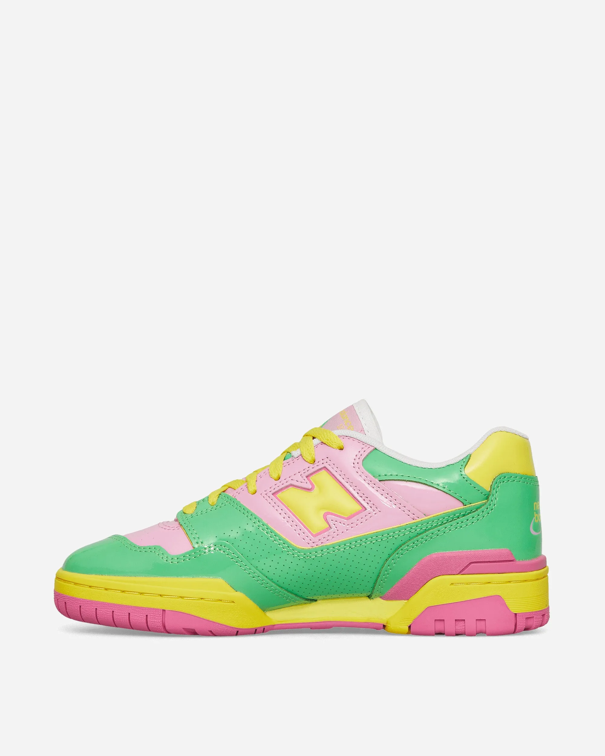 550 Sneakers Rose / Vert / Citron vert