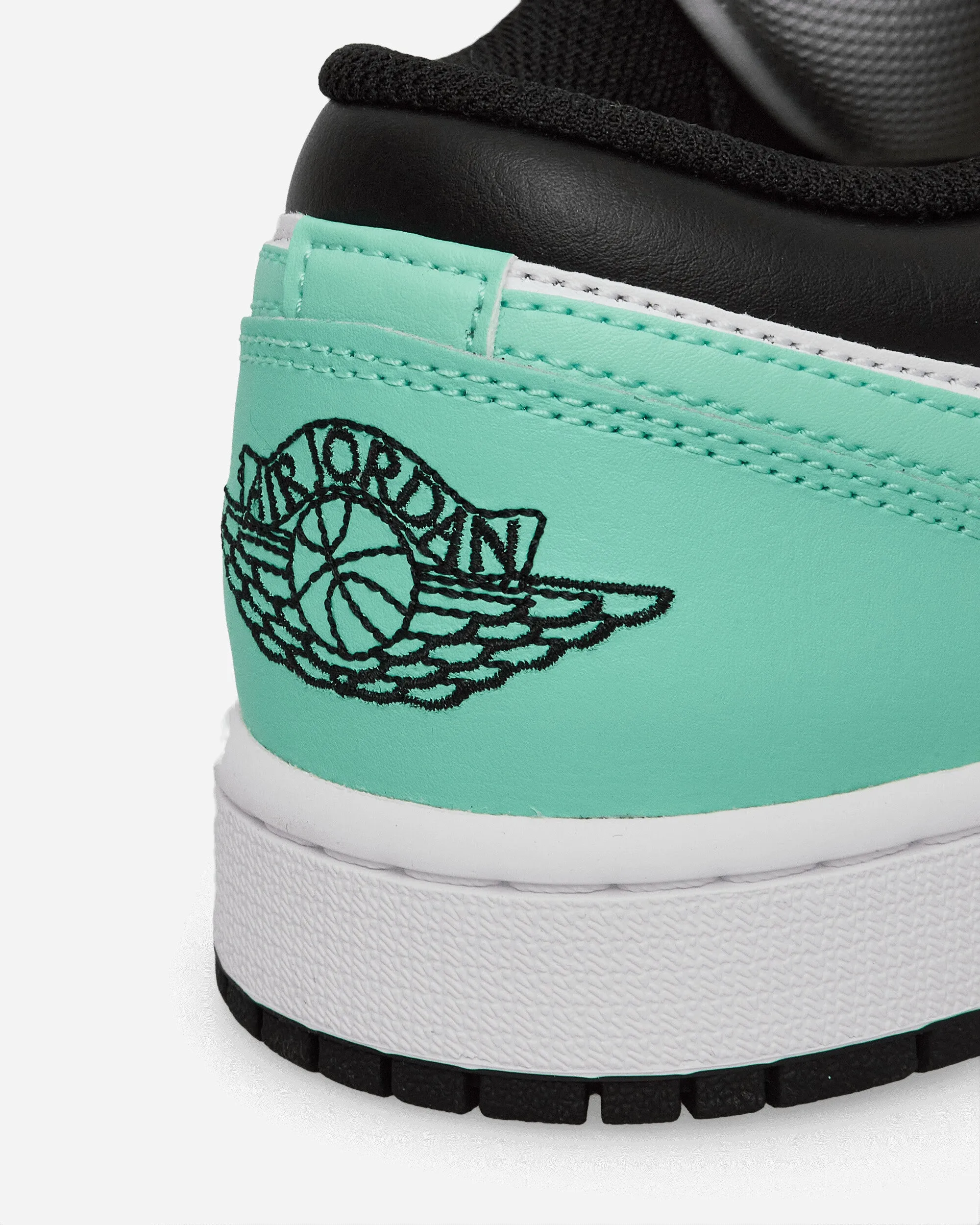 Baskets Air Jordan 1 Low Blanc / Noir / Vert Fluorescent
