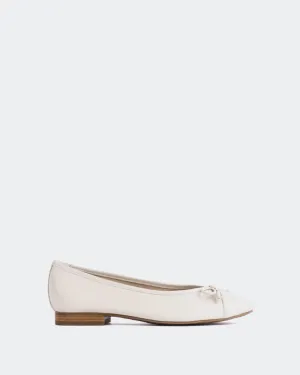 Alona Cuir Blanc Cassé