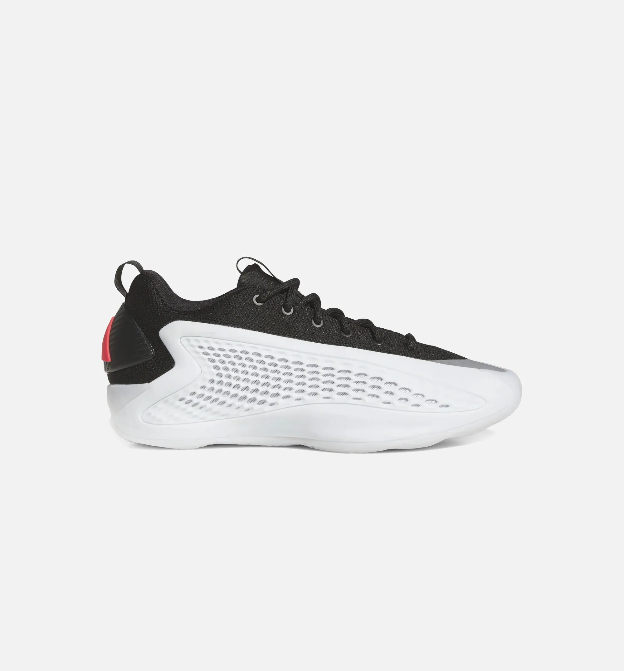 Chaussure de Basketball Anthony Edwards 1 Low Homme - Blanc/Noir de Base/Rouge Lucide