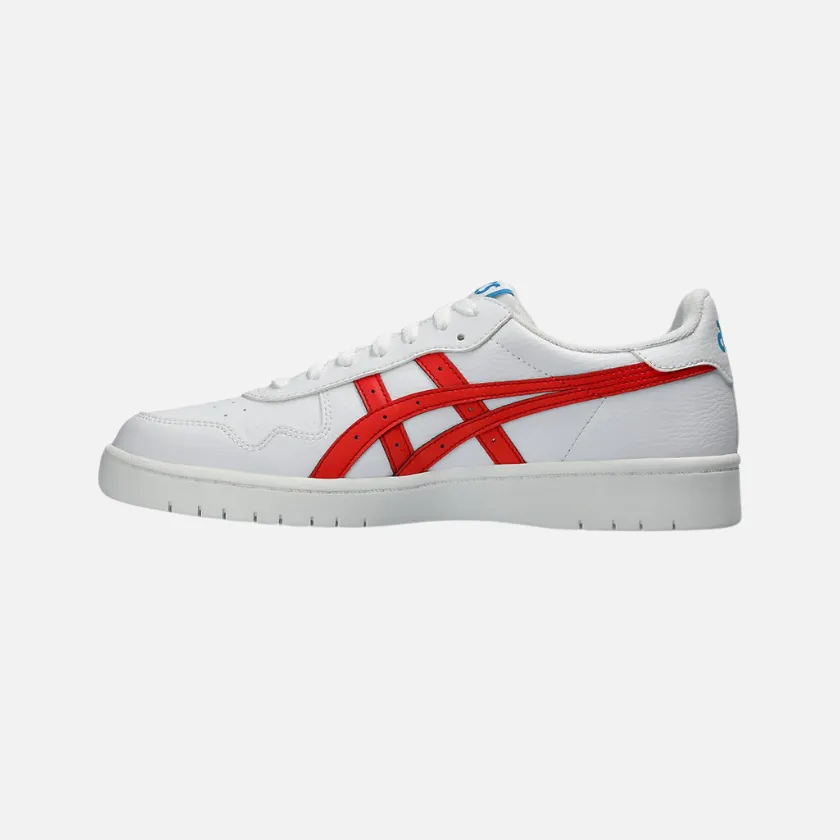 Chaussures de style de vie unisexes Asics JAPAN S - Blanc/Rouge vif