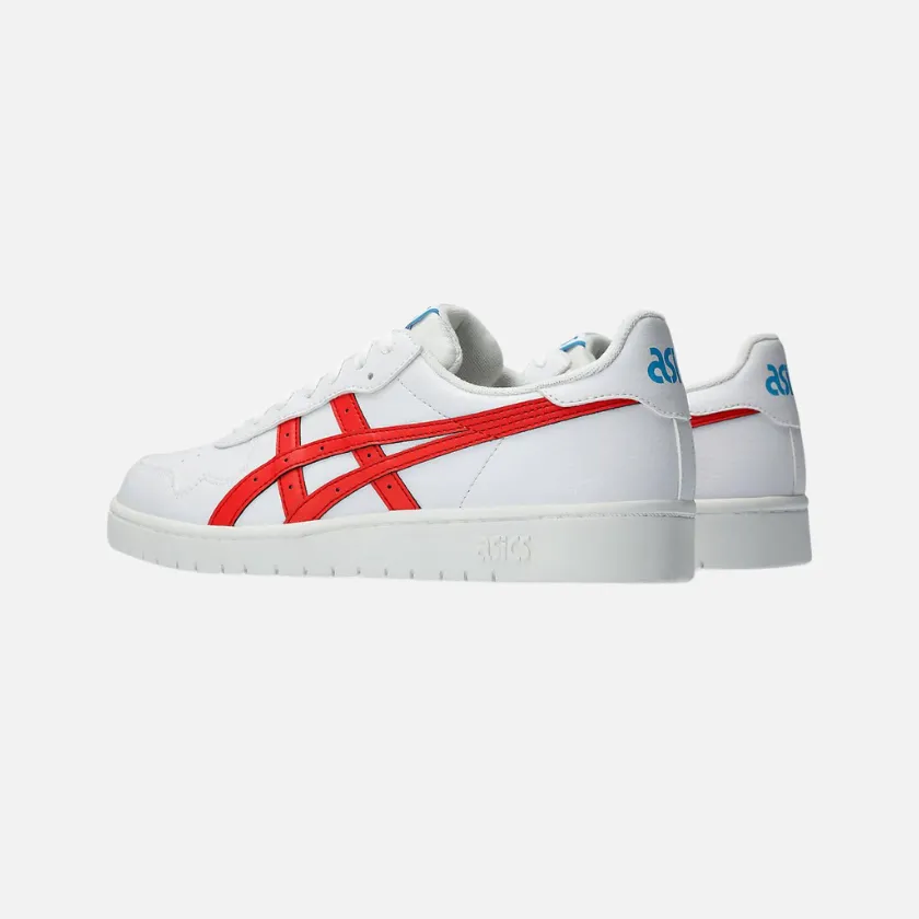 Chaussures de style de vie unisexes Asics JAPAN S - Blanc/Rouge vif