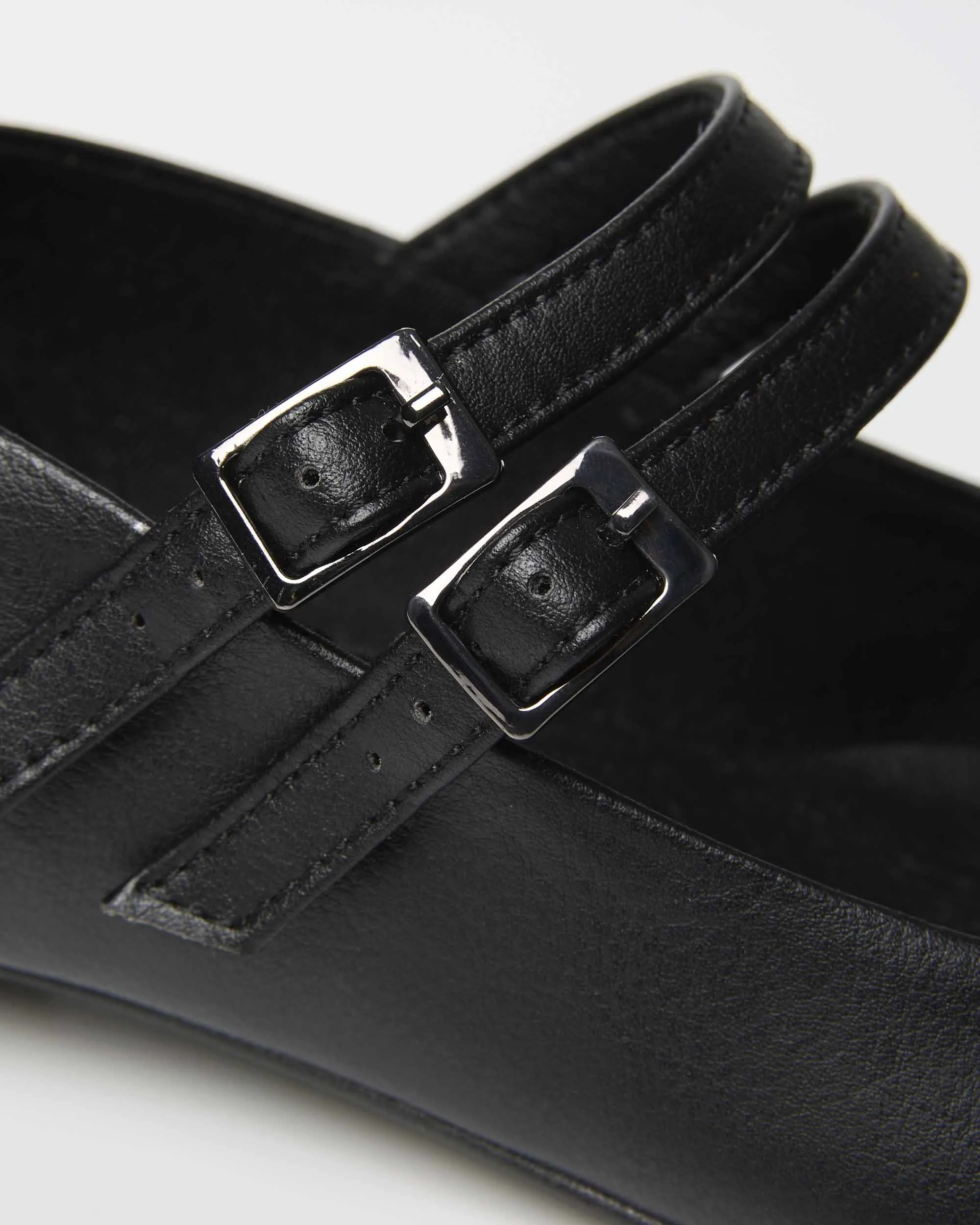 Escarpins Mary Jane Vegan en Cuir de Raisin Blackberry | Noir