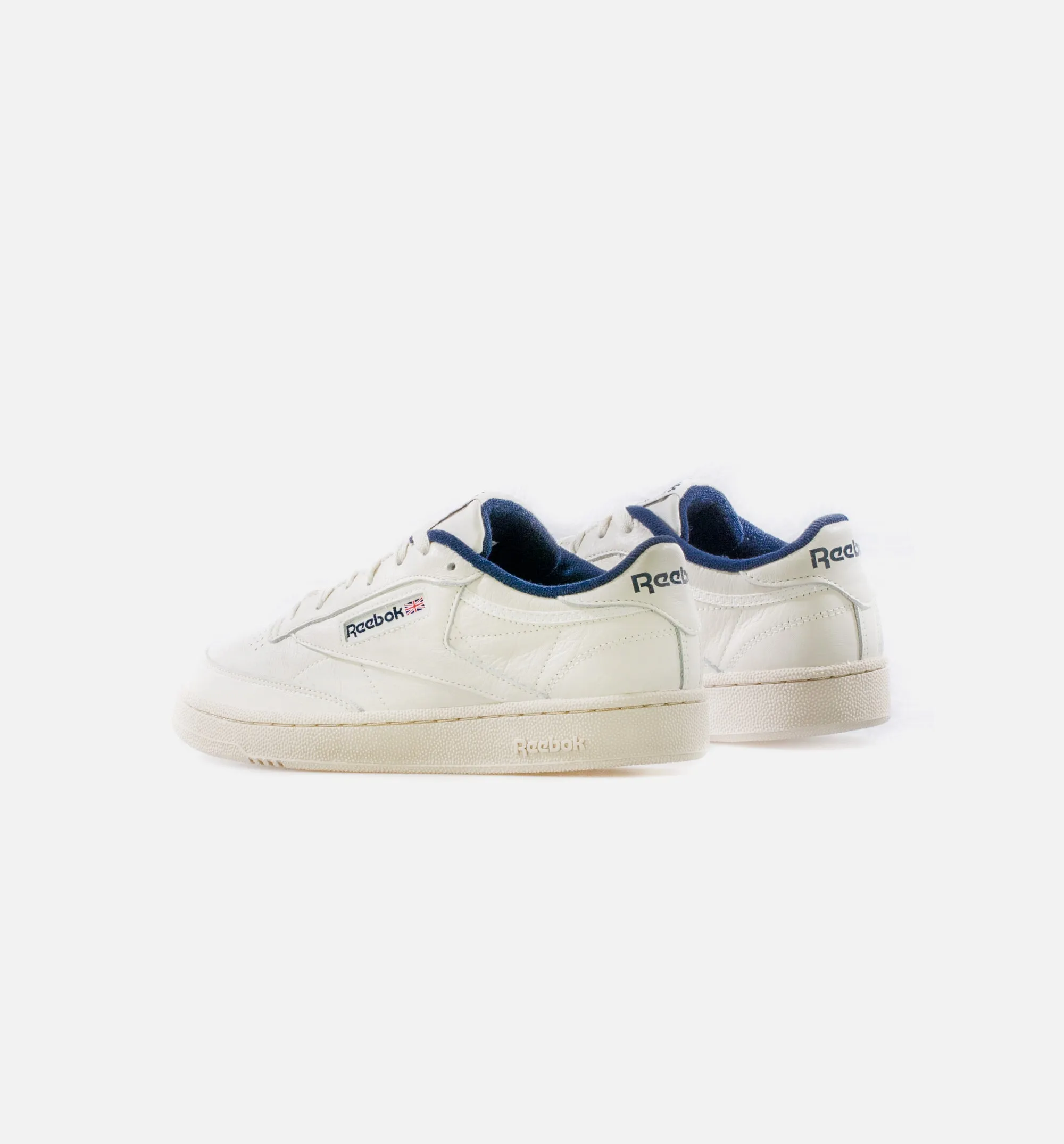 Chaussure de style vintage Club C 85 pour homme - Blanc/Bleu marine