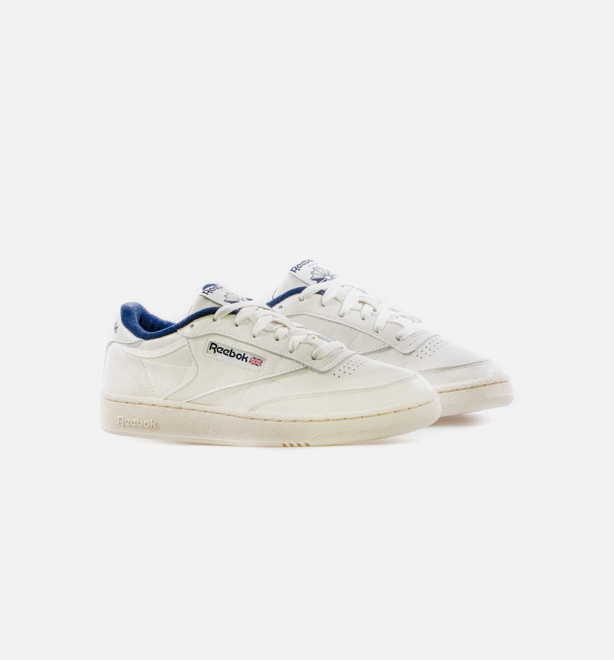 Chaussure de style vintage Club C 85 pour homme - Blanc/Bleu marine