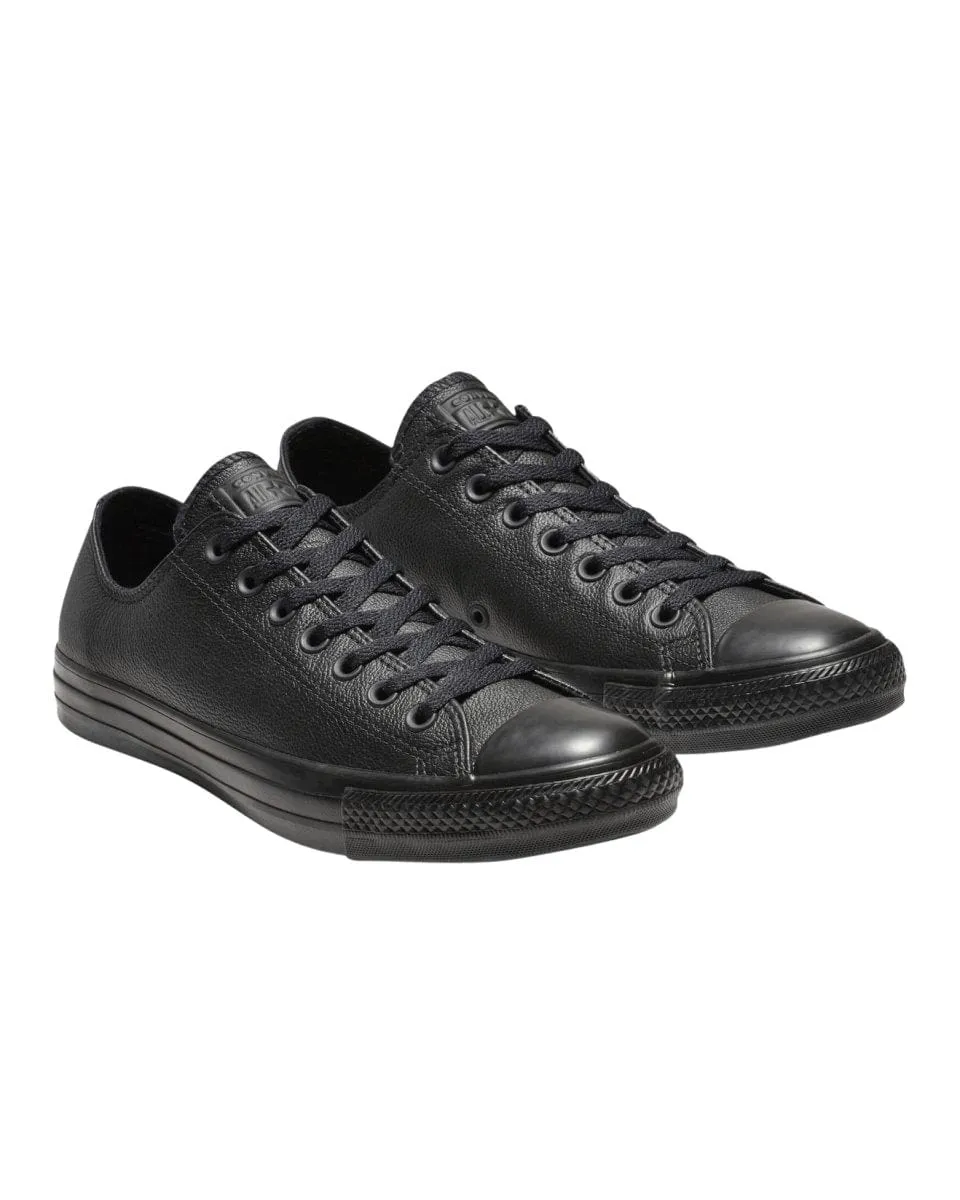 CHUCK TAYLOR ALL STAR BASSE POUR HOMME EN CUIR TRIPLE NOIR DE CONVERSE