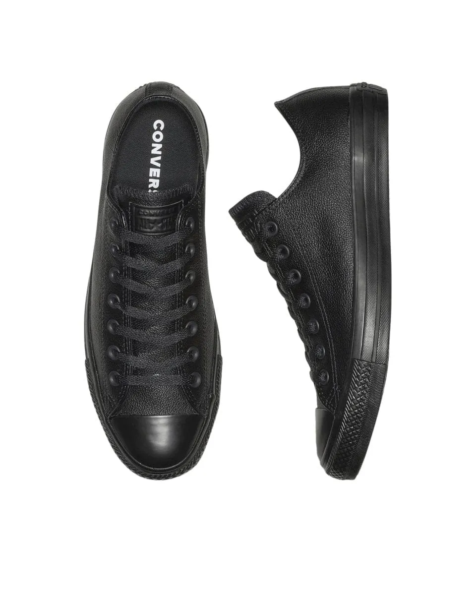 CHUCK TAYLOR ALL STAR BASSE POUR HOMME EN CUIR TRIPLE NOIR DE CONVERSE