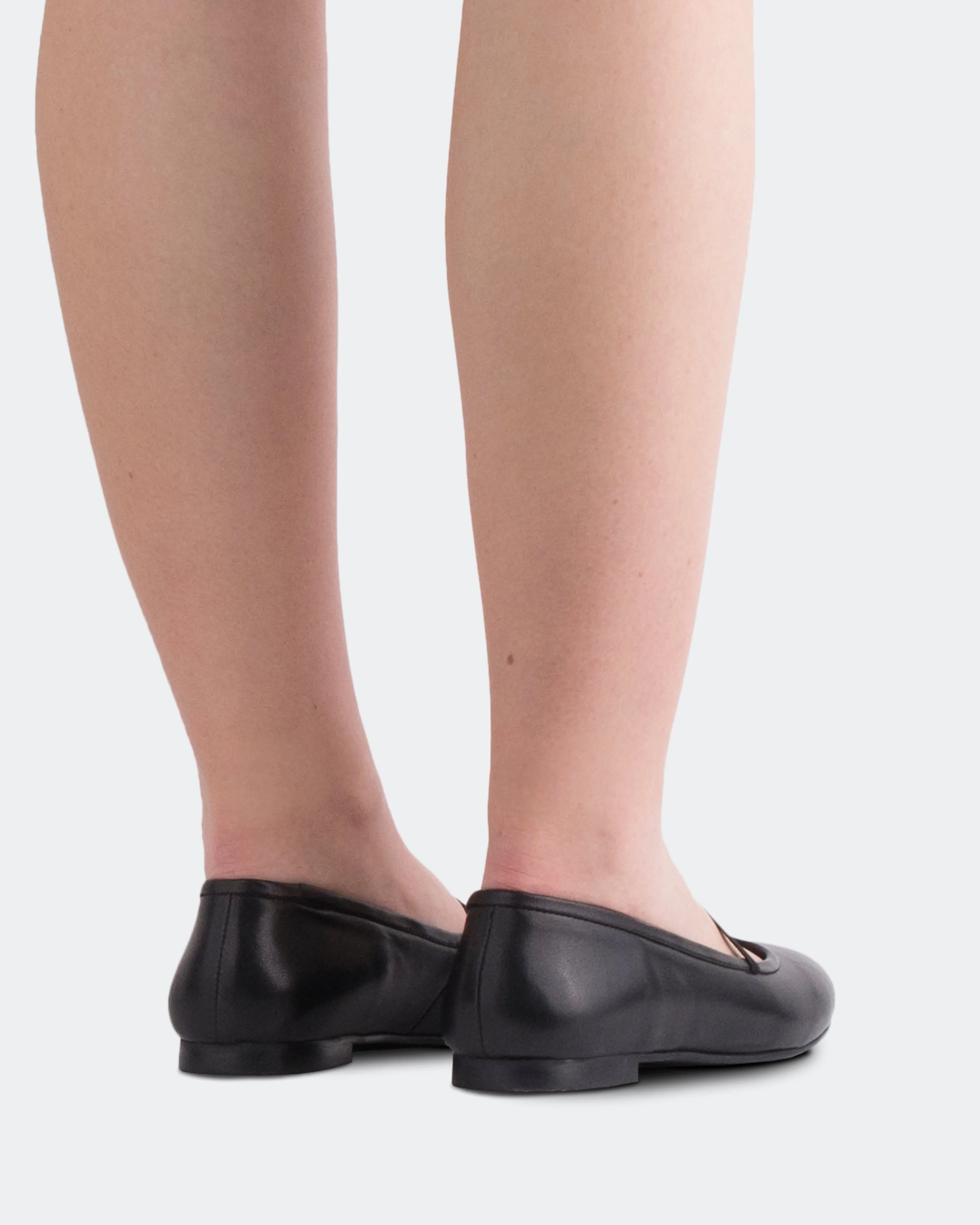 Darcey en cuir noir