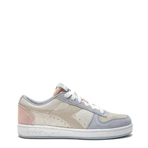 Diadora Magic Basket Low Suede pour Femme Glace Arctique / Blanc Murmuré