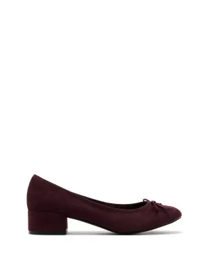 Diana Ballet Talon Bordeaux Microsuede