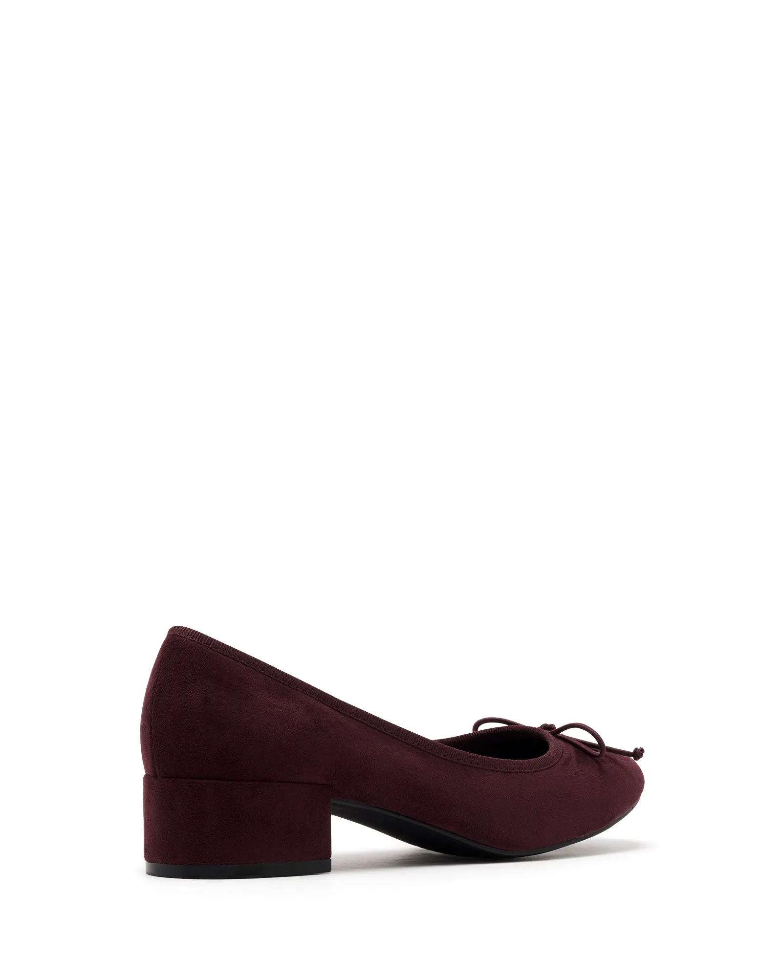 Diana Ballet Talon Bordeaux Microsuede