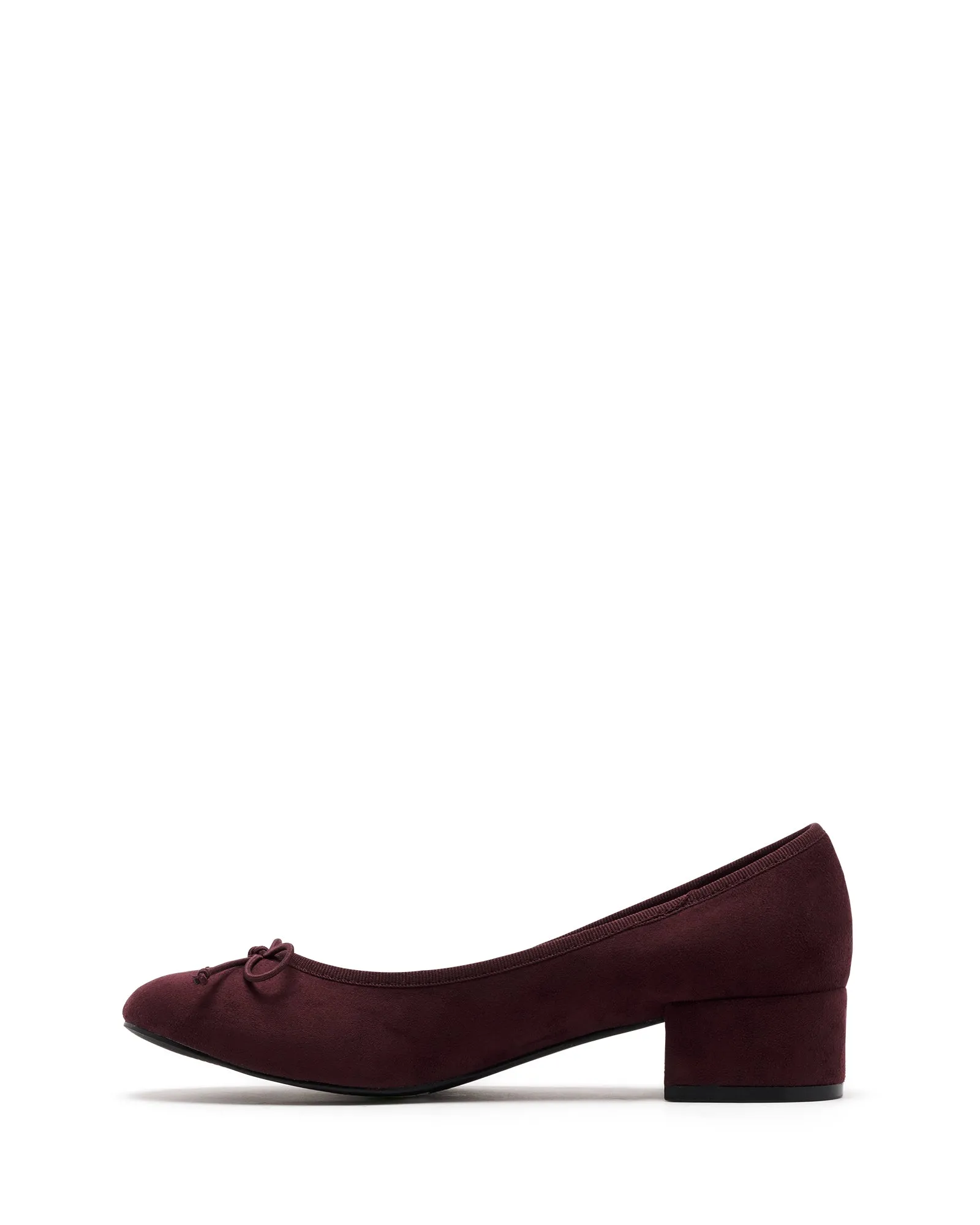 Diana Ballet Talon Bordeaux Microsuede