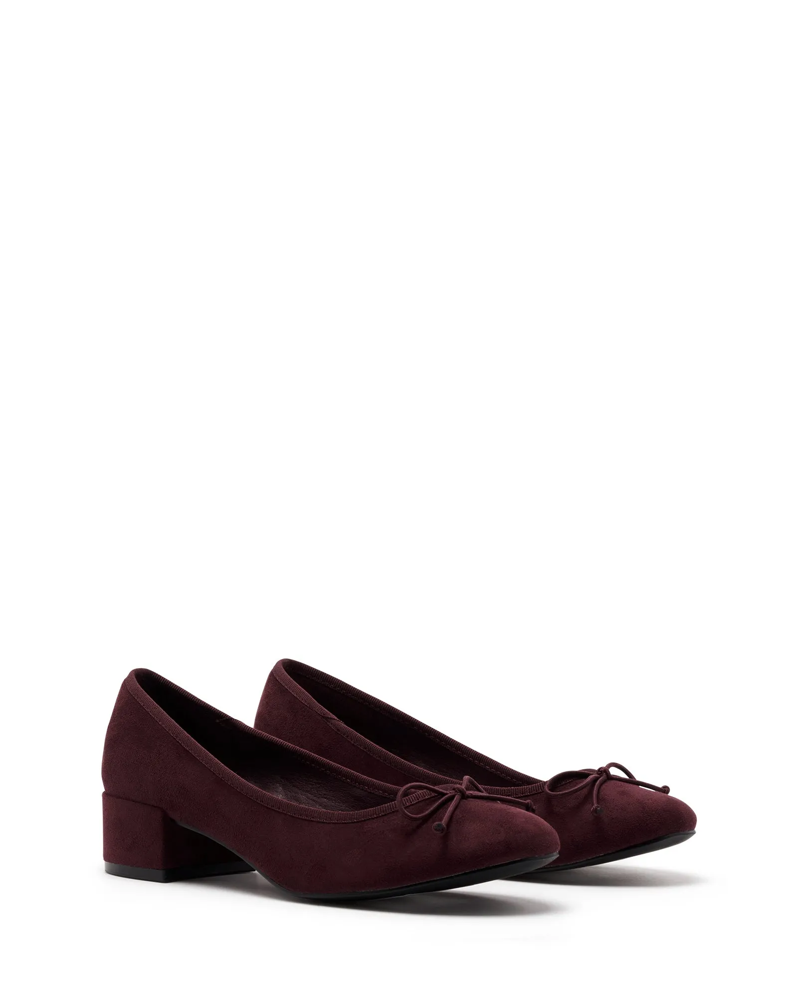 Diana Ballet Talon Bordeaux Microsuede