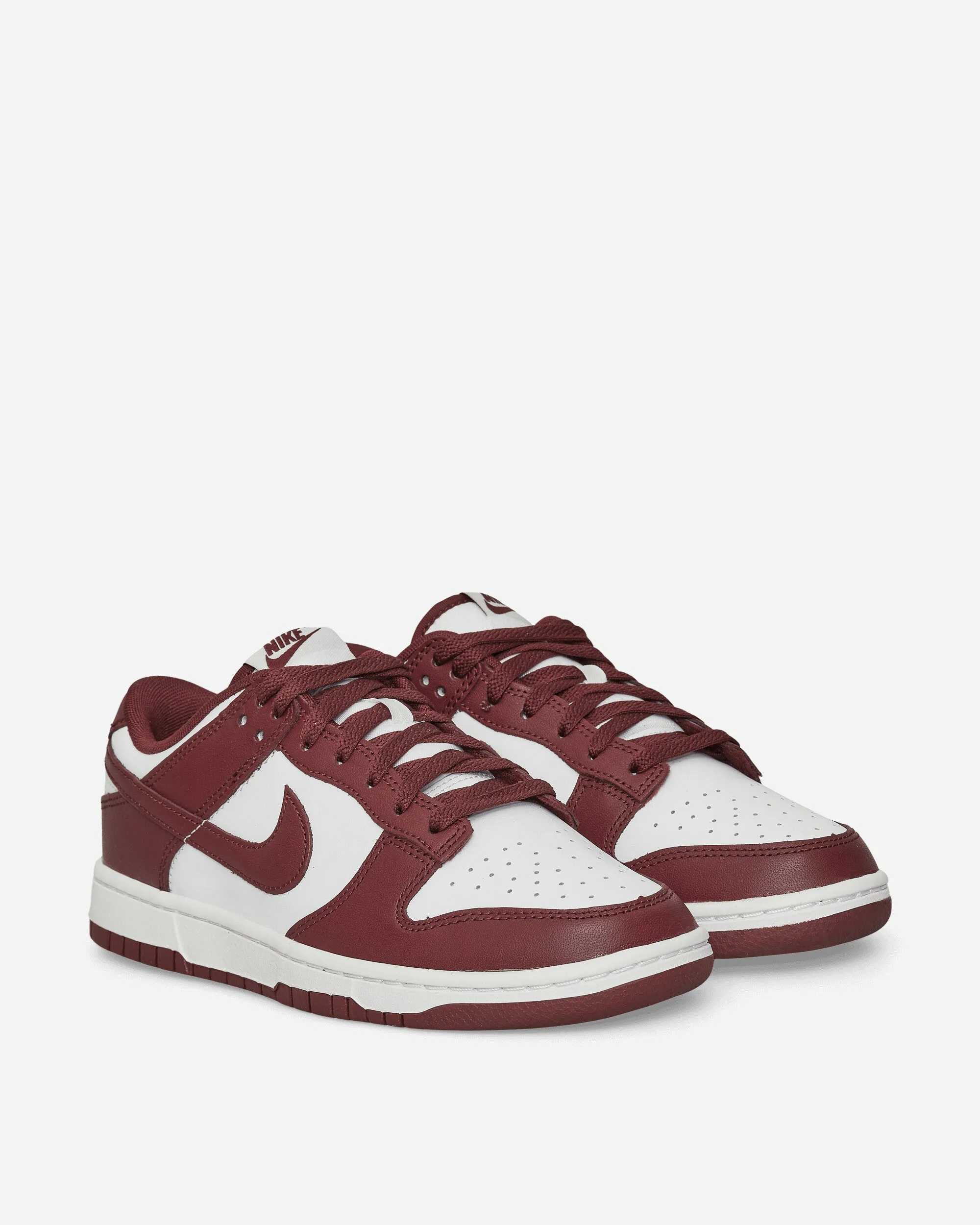 Baskets Dunk Low Retro Blanc / Bois Rouge
