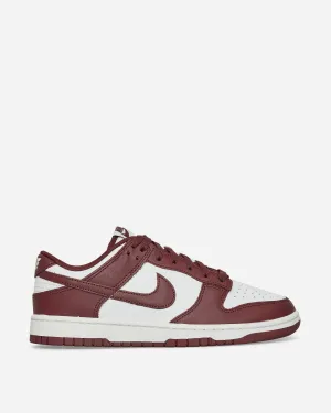 Baskets Dunk Low Retro Blanc / Bois Rouge