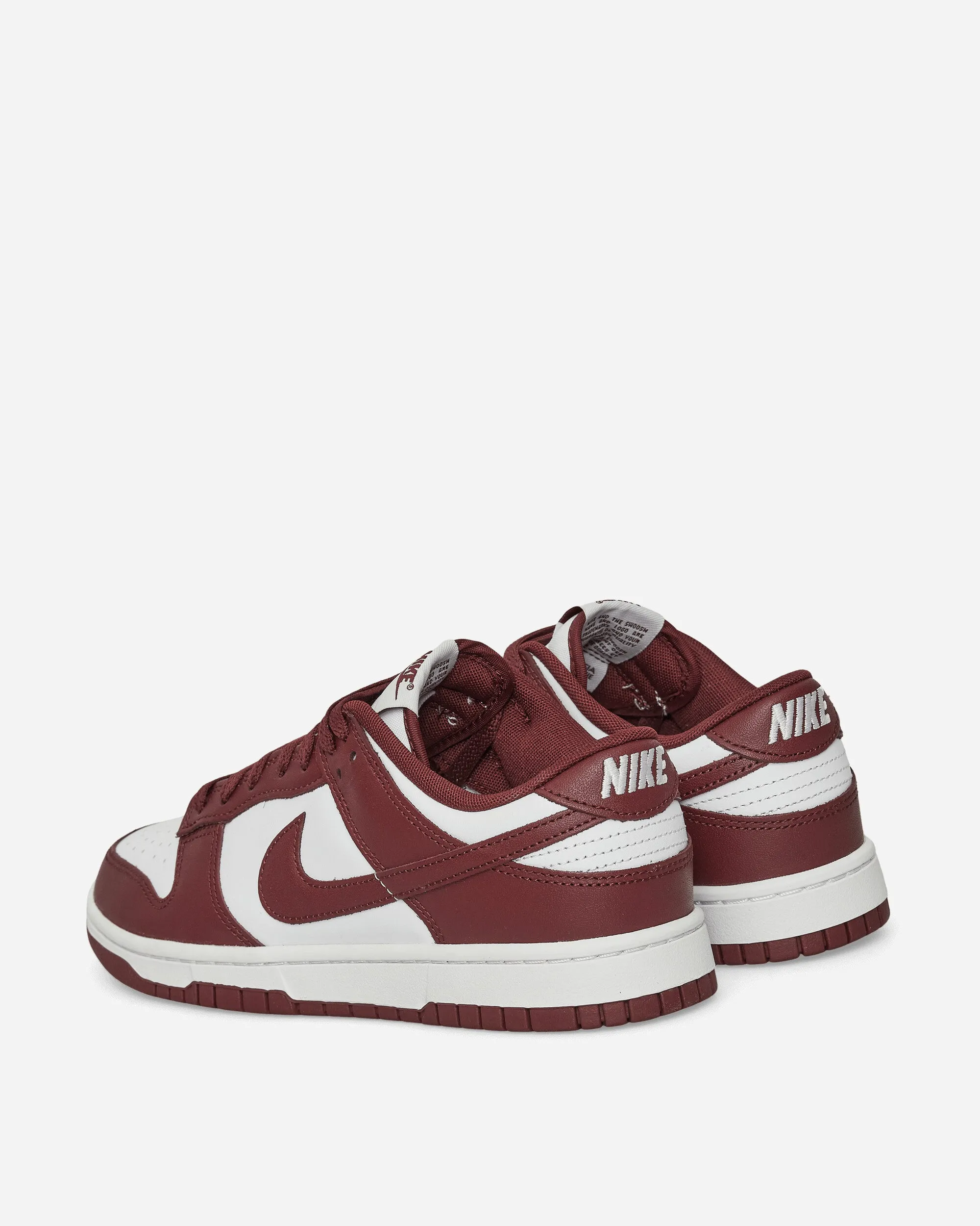 Baskets Dunk Low Retro Blanc / Bois Rouge