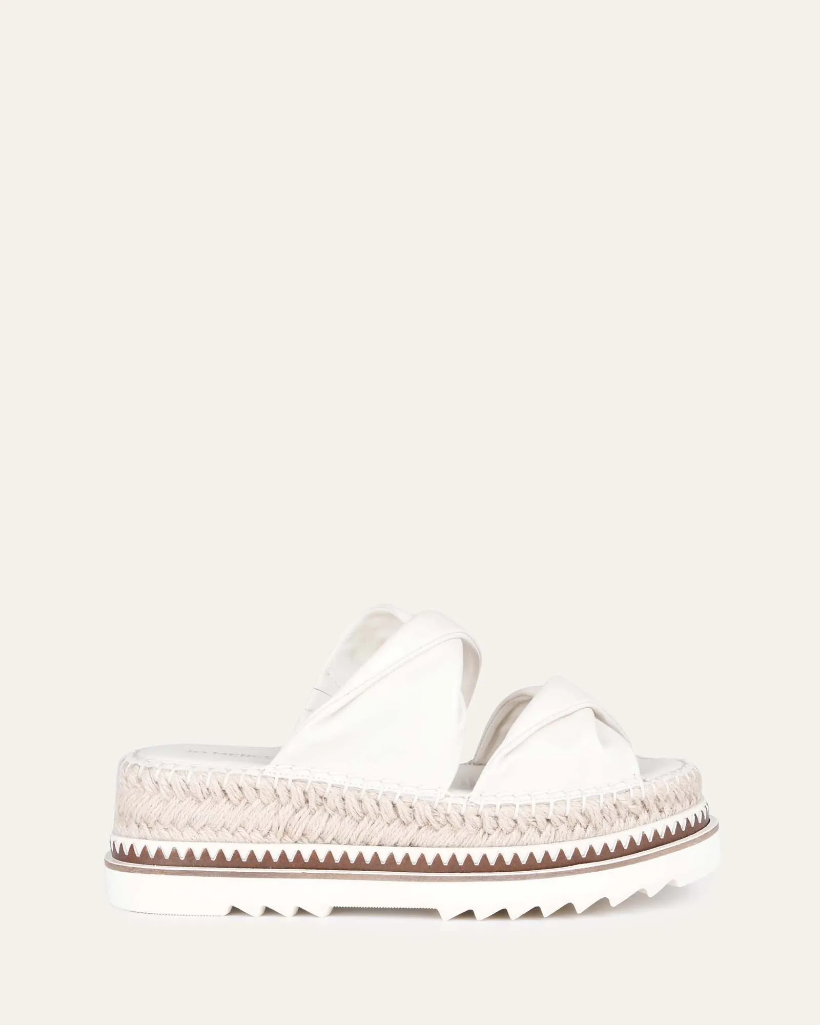ELENA ESPADRILLES À LACETS EN CUIR BLANC