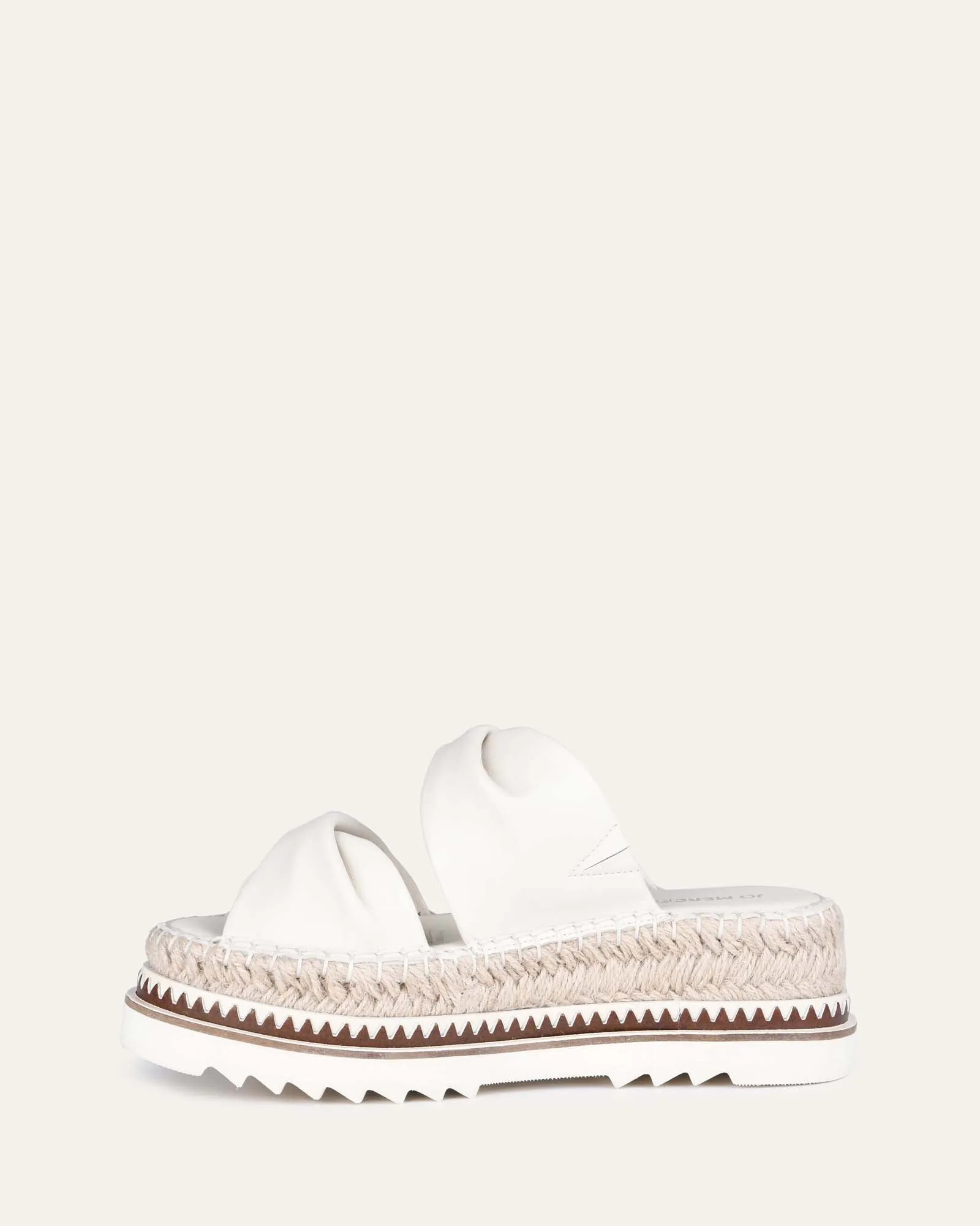ELENA ESPADRILLES À LACETS EN CUIR BLANC