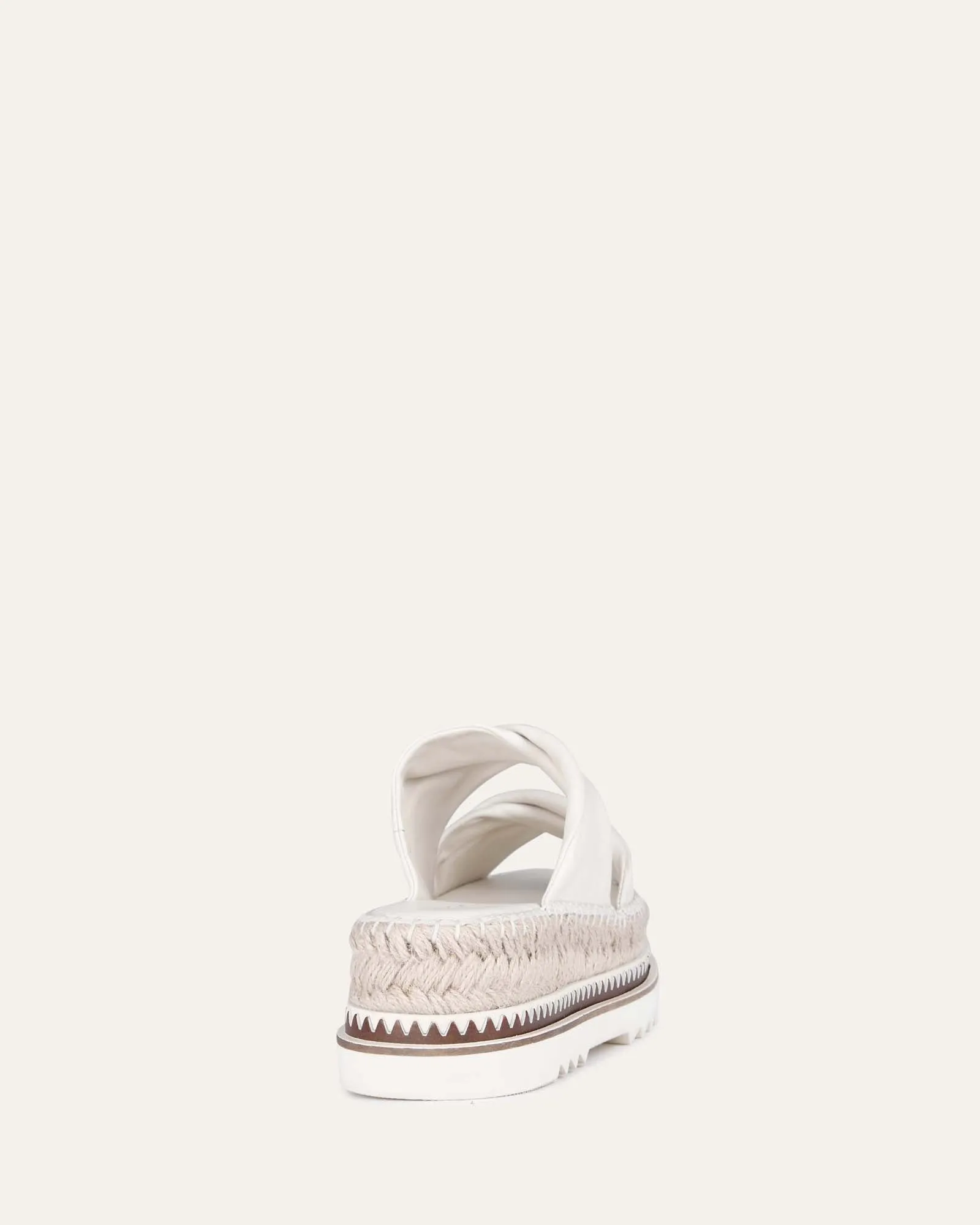 ELENA ESPADRILLES À LACETS EN CUIR BLANC