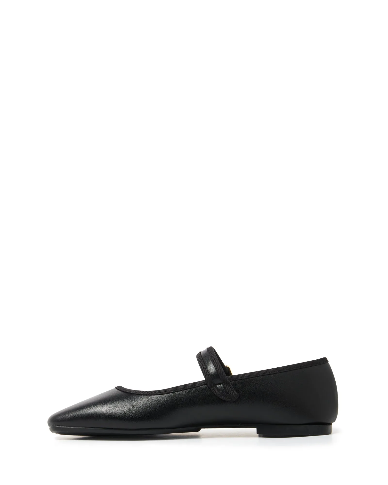 Faze Ballerine Noir Lisse