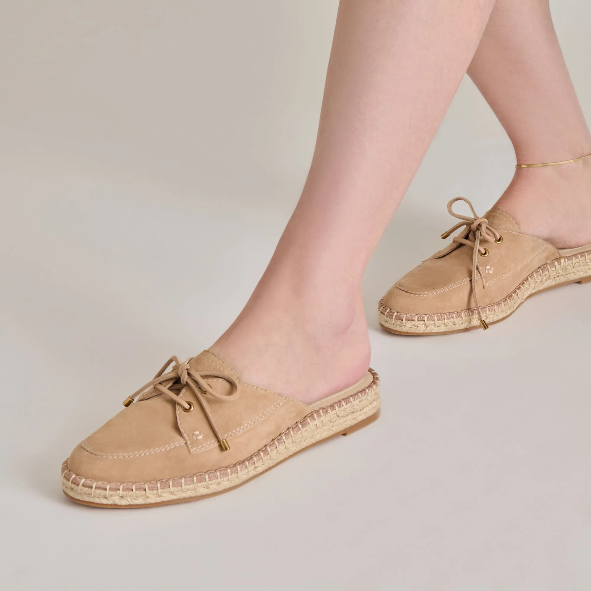HATIE FLATS EN DAIM DE BAMBOU