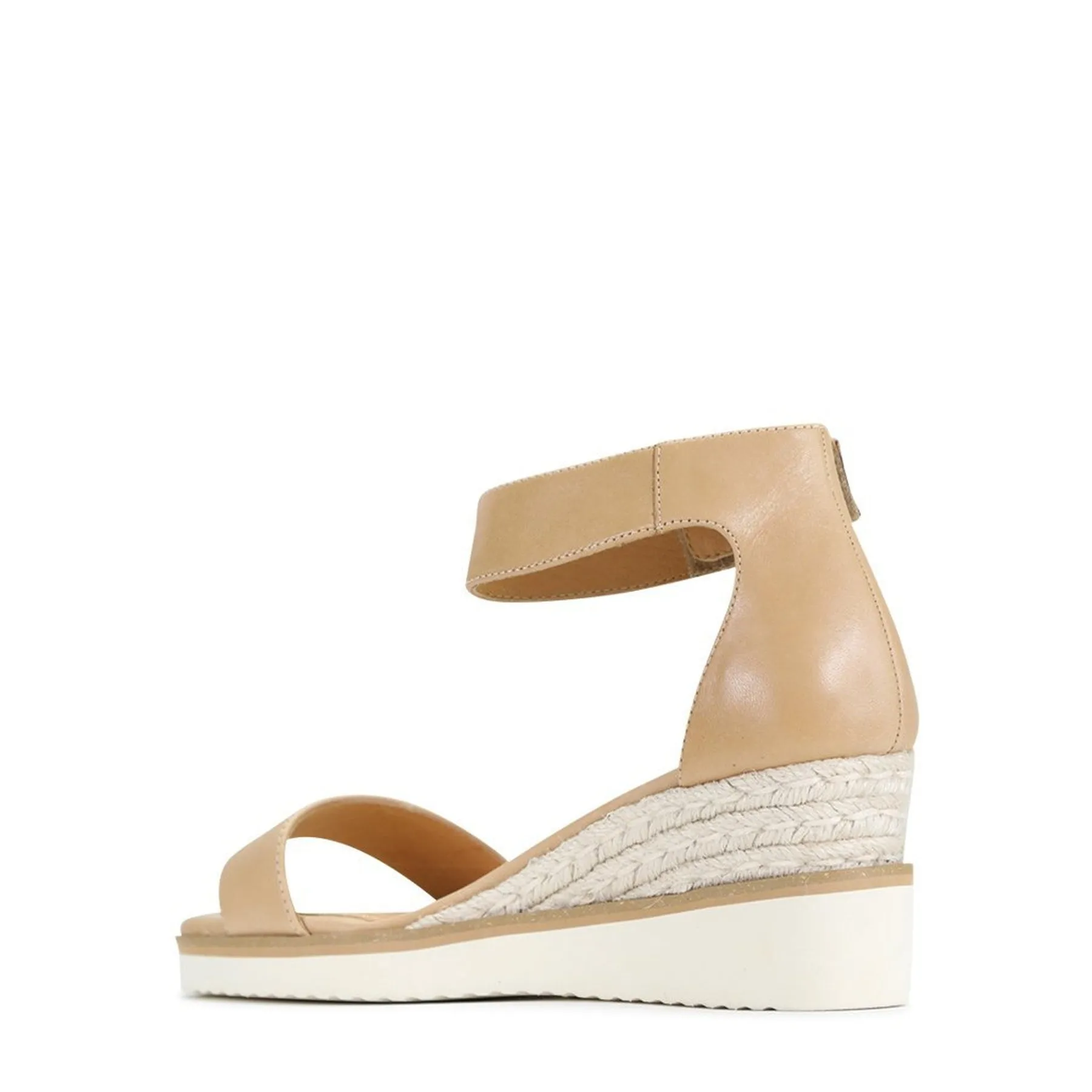 SANDALES ESPADRILLES EN CUIR CONFORTABLES
