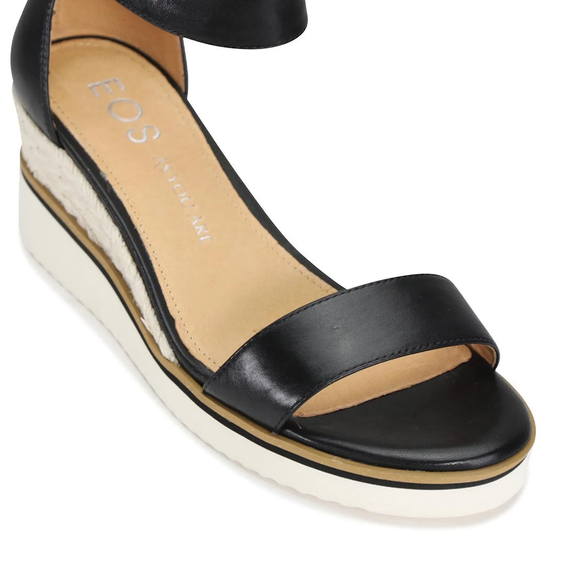 SANDALES ESPADRILLES EN CUIR CONFORTABLES