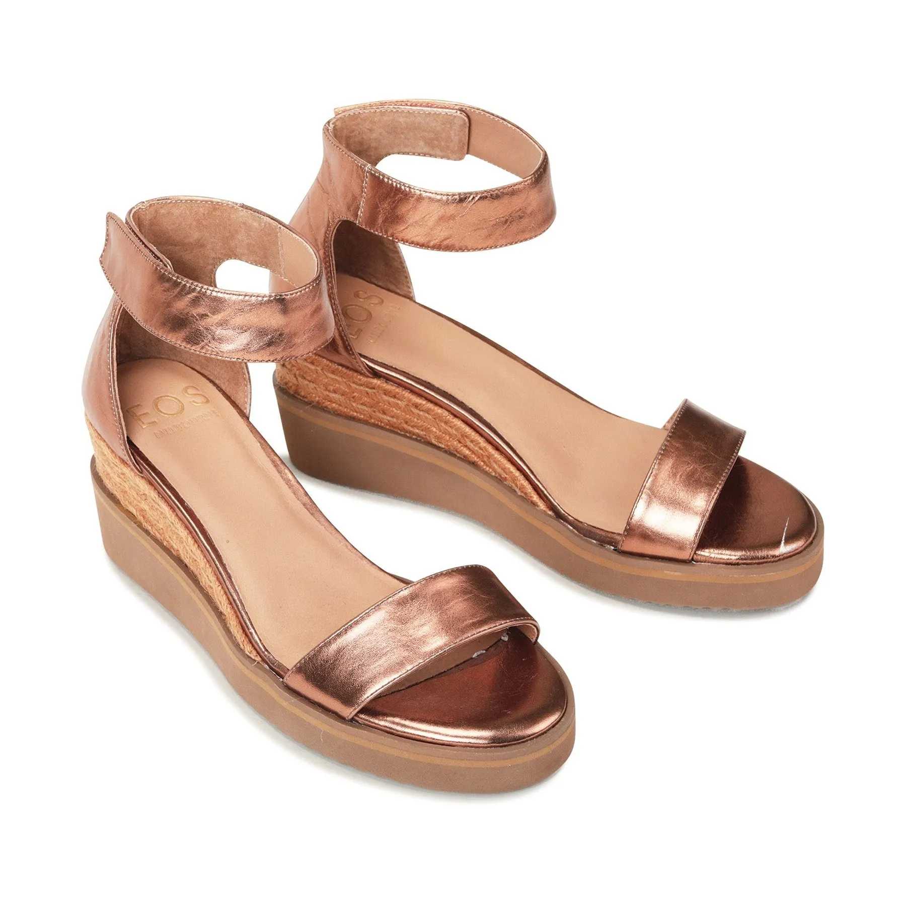 SANDALES ESPADRILLES EN CUIR CONFORTABLES