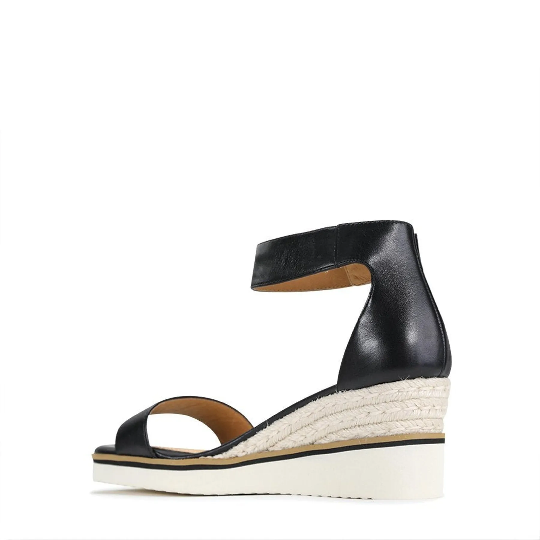 SANDALES ESPADRILLES EN CUIR CONFORTABLES
