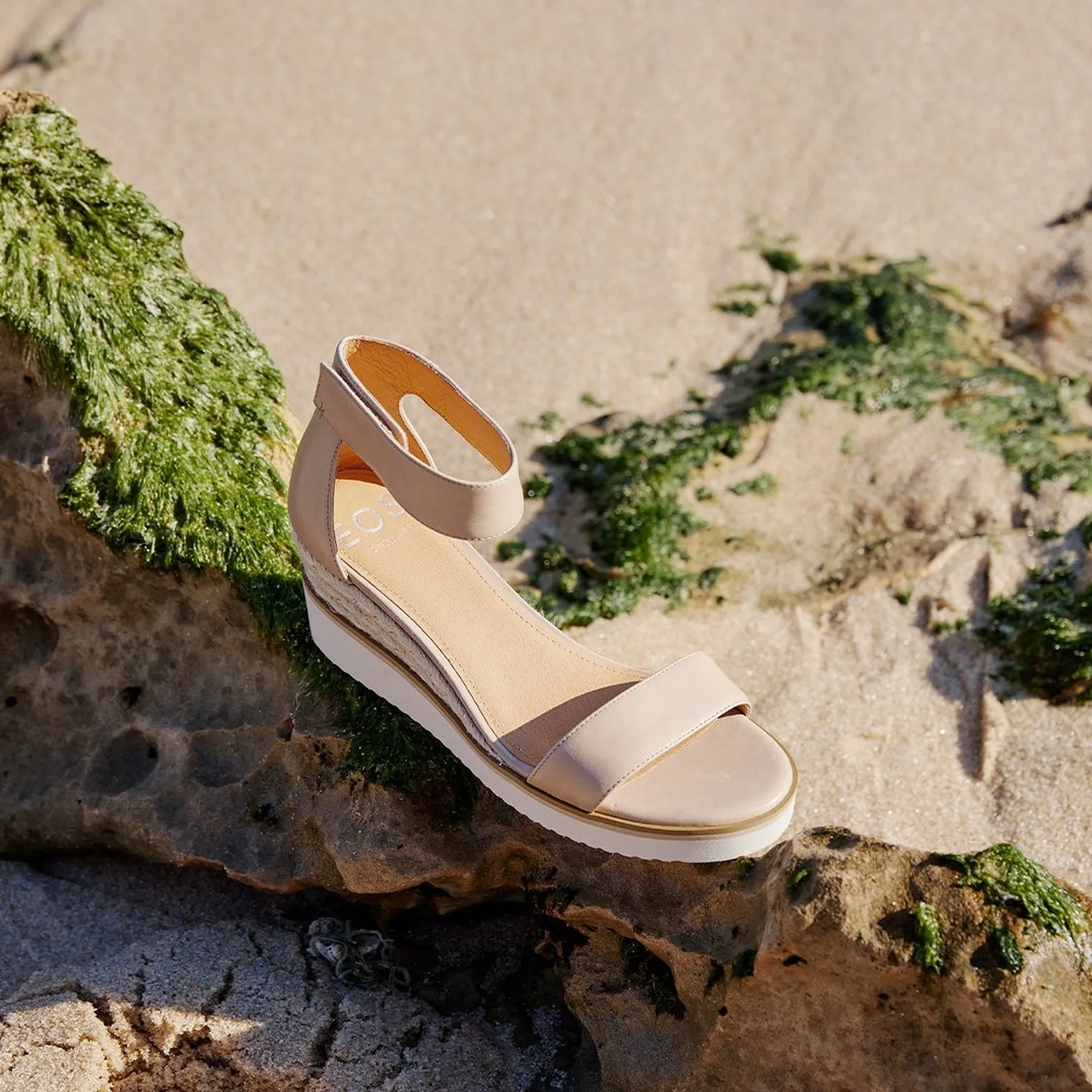 SANDALES ESPADRILLES EN CUIR CONFORTABLES