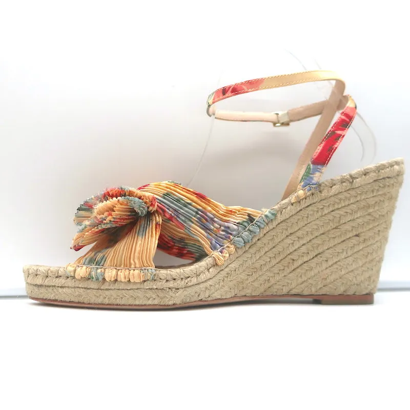 Loeffler Randall Charley Escarpins à Nœuds Floraux à Plateforme Espadrille Taille 10.5 NEUF