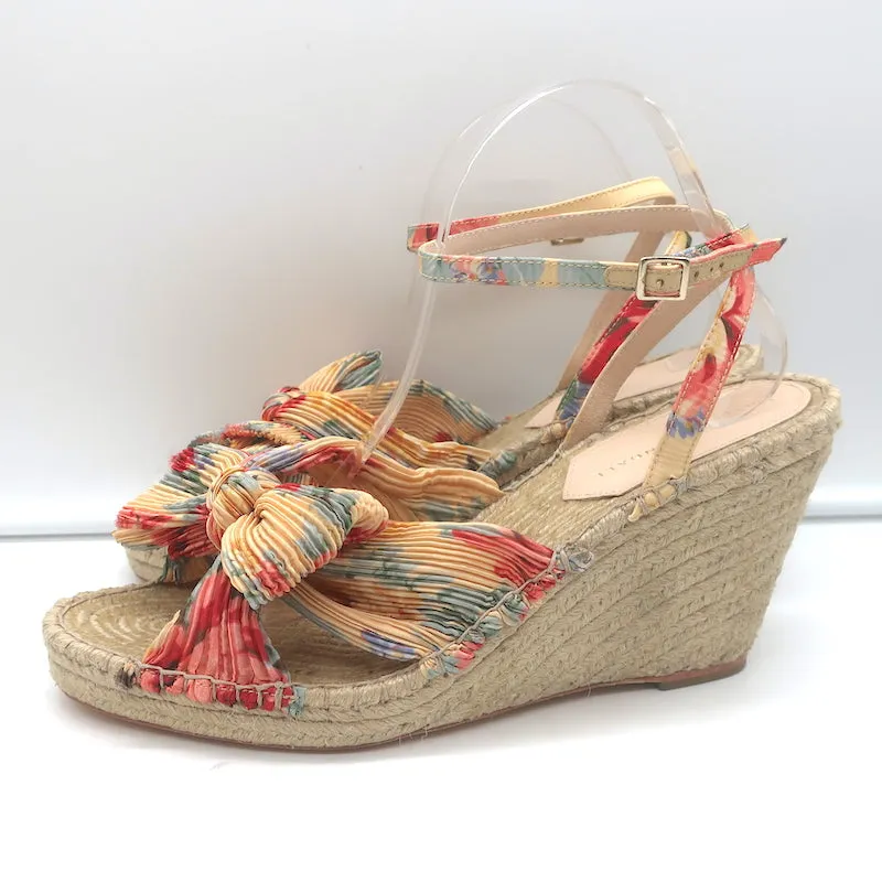 Loeffler Randall Charley Escarpins à Nœuds Floraux à Plateforme Espadrille Taille 10.5 NEUF