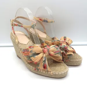 Loeffler Randall Charley Escarpins à Nœuds Floraux à Plateforme Espadrille Taille 10.5 NEUF