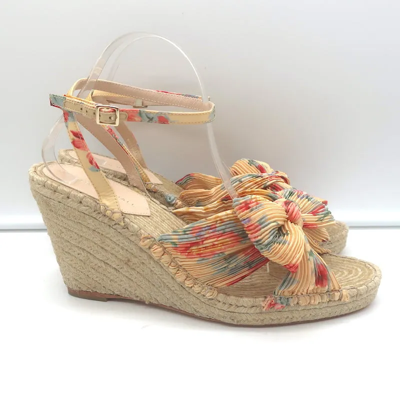 Loeffler Randall Charley Escarpins à Nœuds Floraux à Plateforme Espadrille Taille 10.5 NEUF