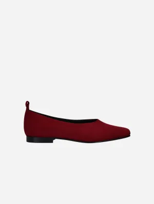 Melita Ballerines Femme en Suédine Végan | Bordeau