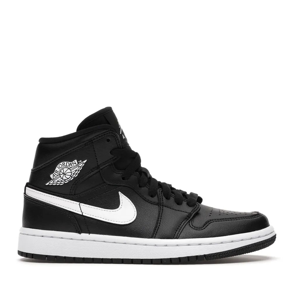 NIKE AIR JORDAN1 MID NOIR BLANC