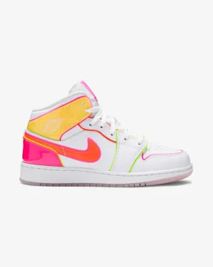 NIKE AIR JORDAN1 MID GS EDGE GLOW (NOUVEAU)