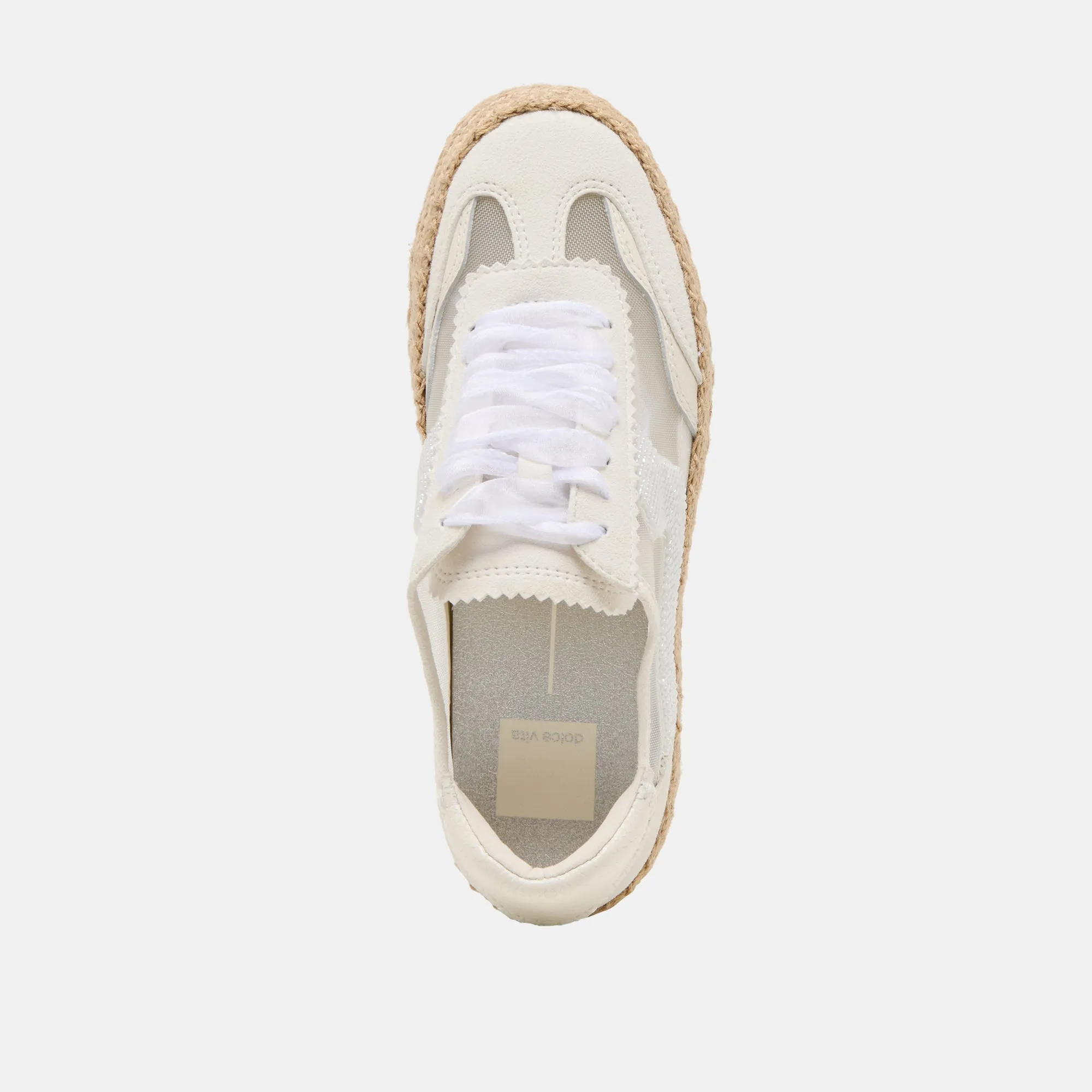 AVIS ESPADRILLE SNEAKERS PERLÉES BLANC MAILLE