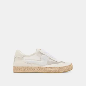 AVIS ESPADRILLE SNEAKERS PERLÉES BLANC MAILLE