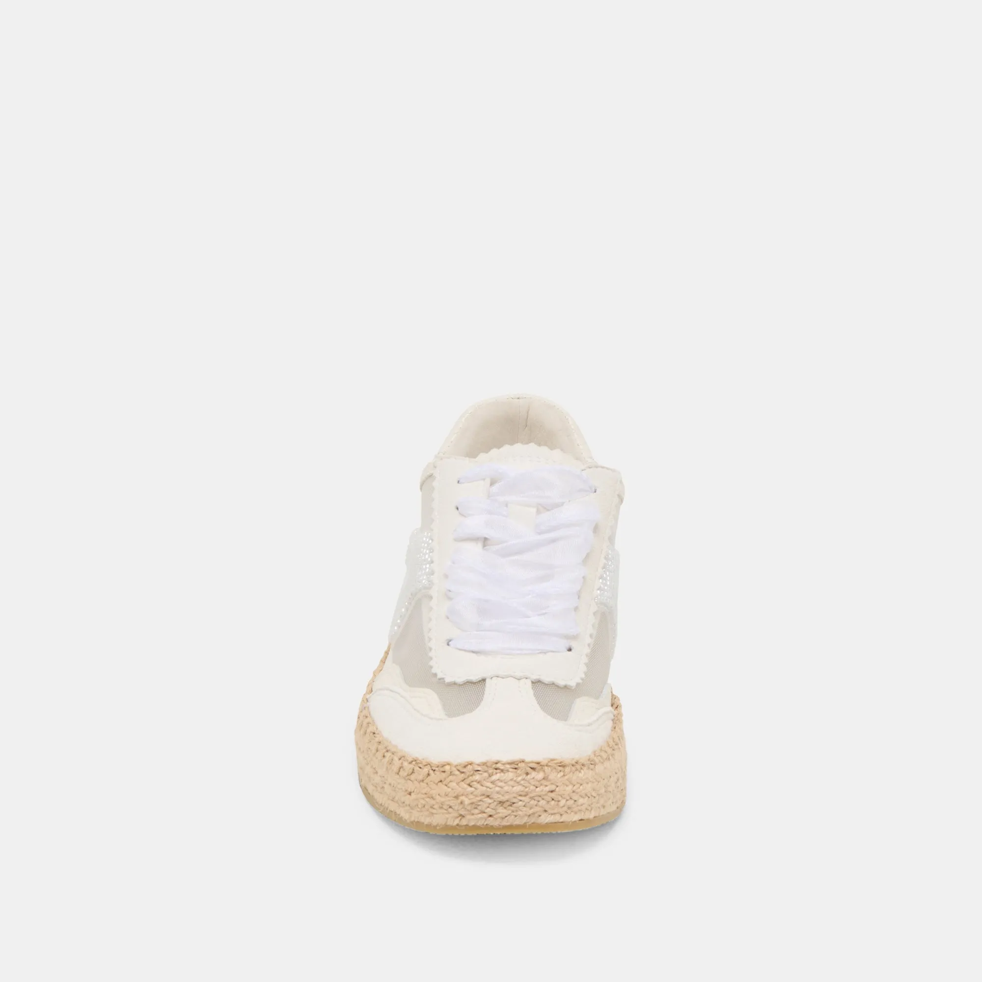 AVIS ESPADRILLE SNEAKERS PERLÉES BLANC MAILLE