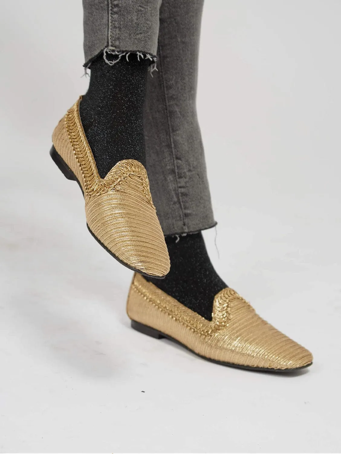 Mocassins Végan Métallisés NY | Or