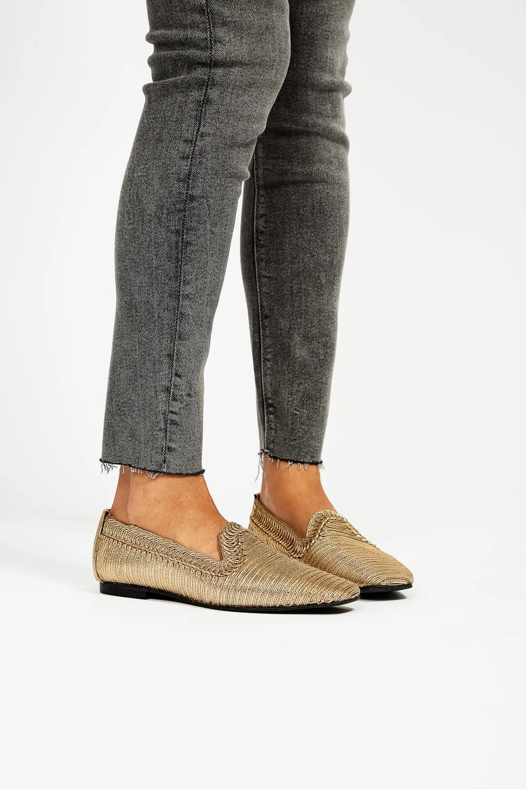 Mocassins Végan Métallisés NY | Or