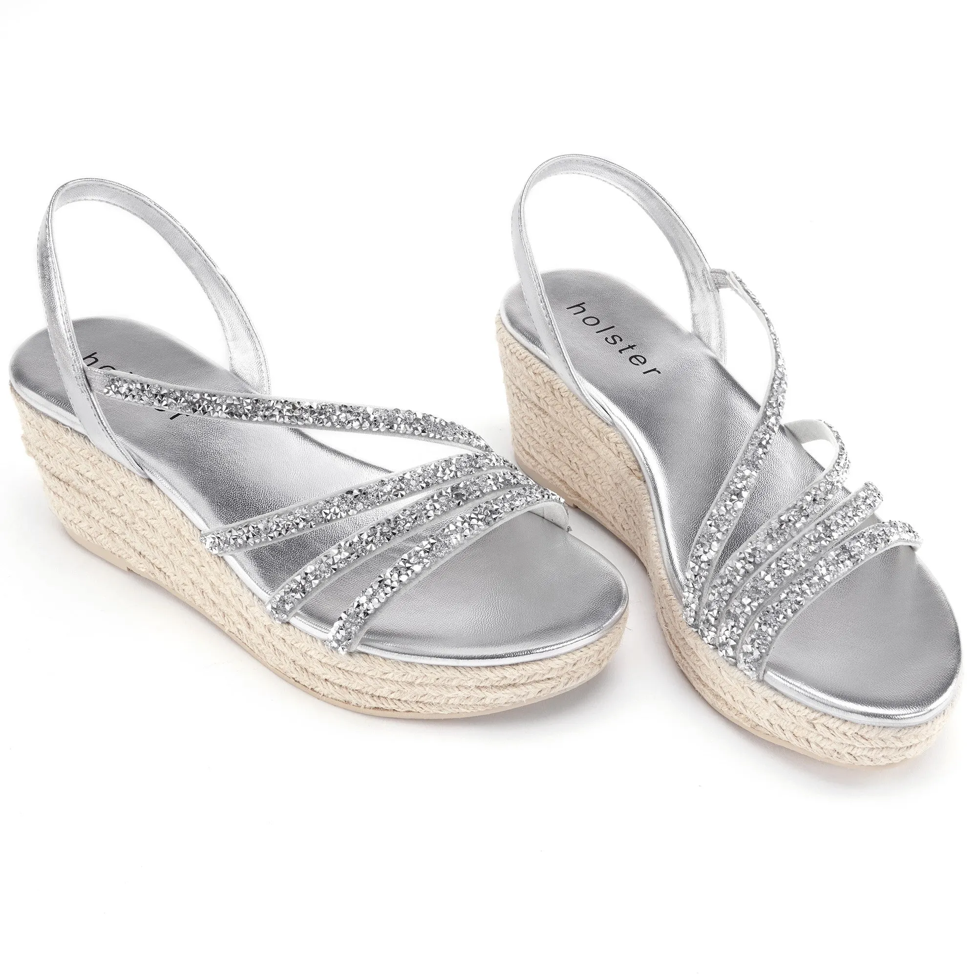 Lot d'espadrilles de fête - Noir/Argent
