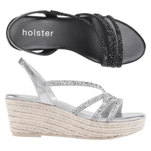 Lot d'espadrilles de fête - Noir/Argent