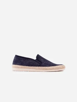 Espadrilles en coton recyclé pour hommes Pecan | Marine