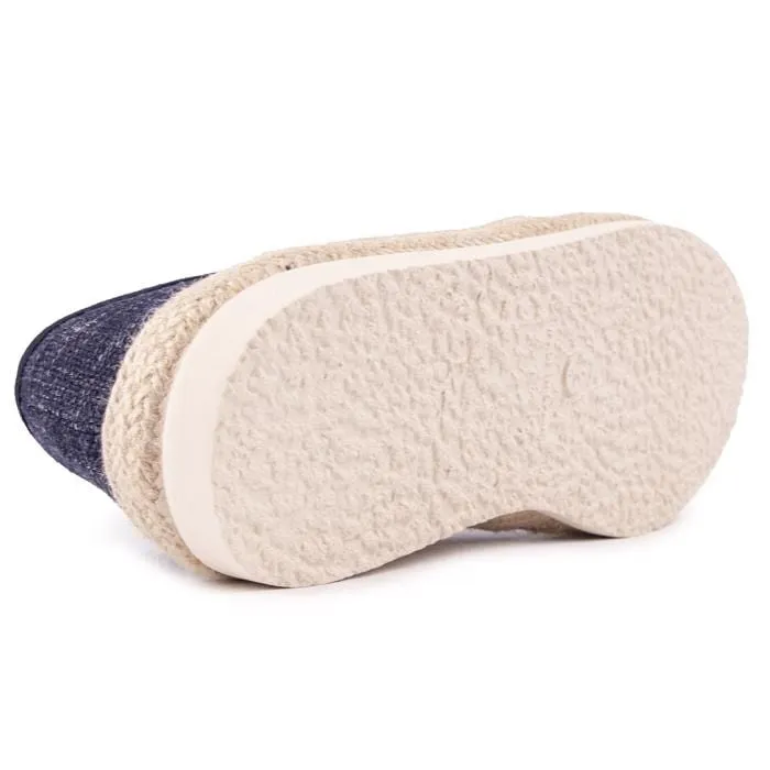 Espadrilles en coton recyclé pour hommes Pecan | Marine