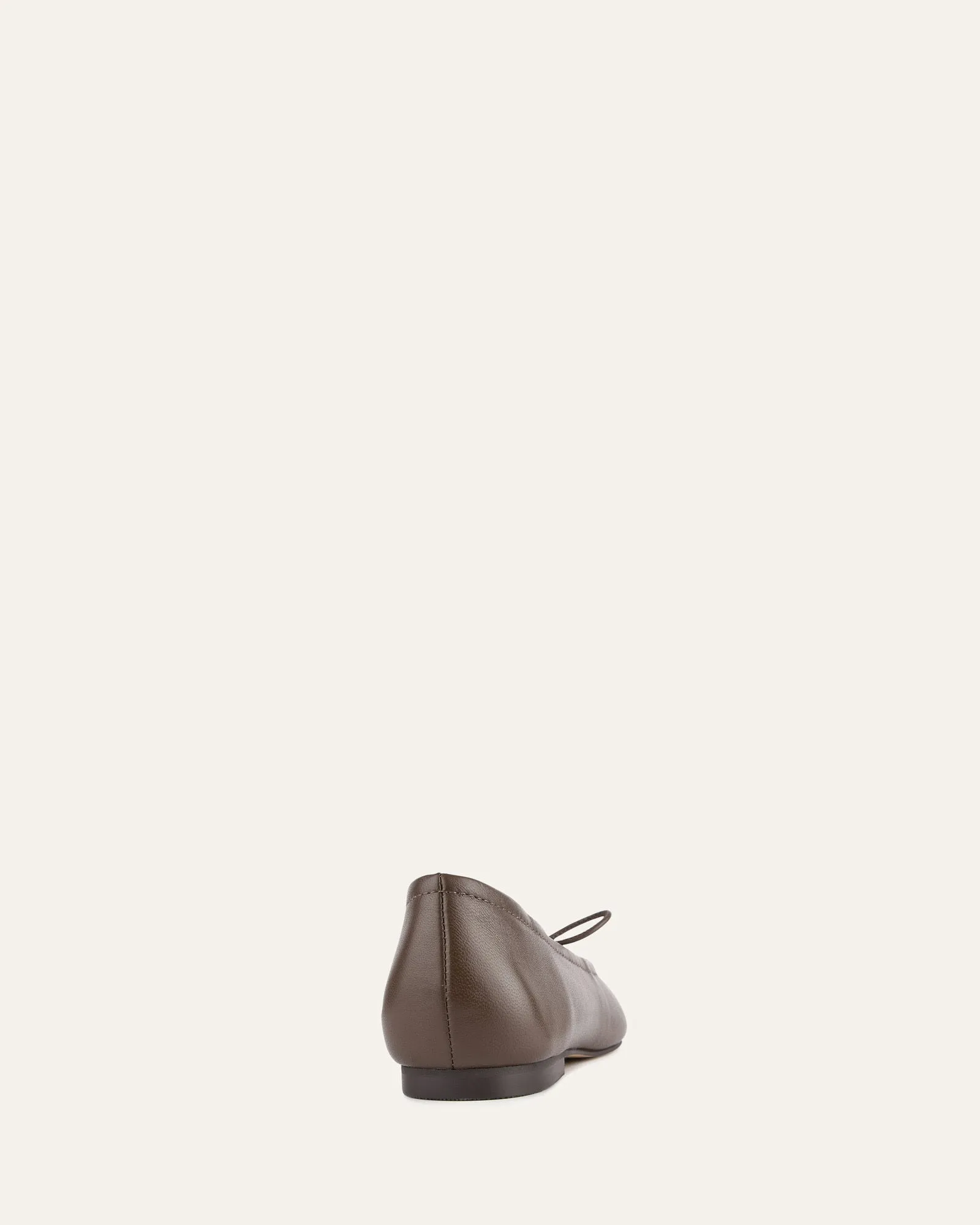BALLERINES DÉCONTRACTÉES PETAL EN CUIR DE SEIGLE FONCÉ